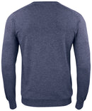 Cutter and Buck Oakville V-Neck Heren Navy Melange - TrainGolf.nl