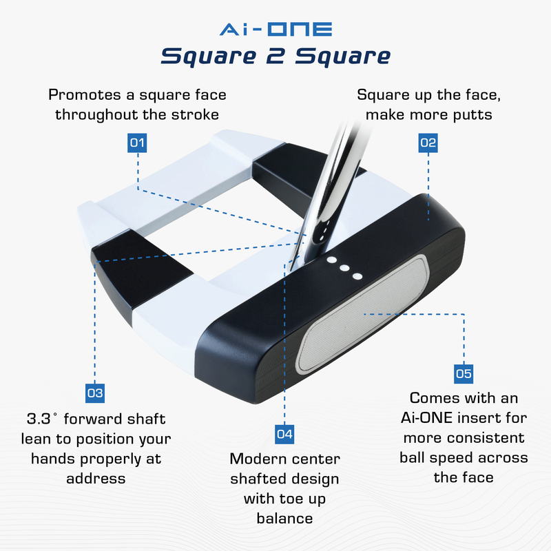 Odyssey Ai-One Square to Square Jailbird Putter