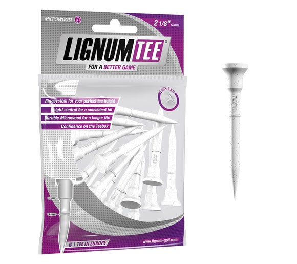 Lignum Tees 2 1/8" (54 mm) White-16 Pack - TrainGolf.nl